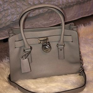Grey Michael Kors Hamilton Purse